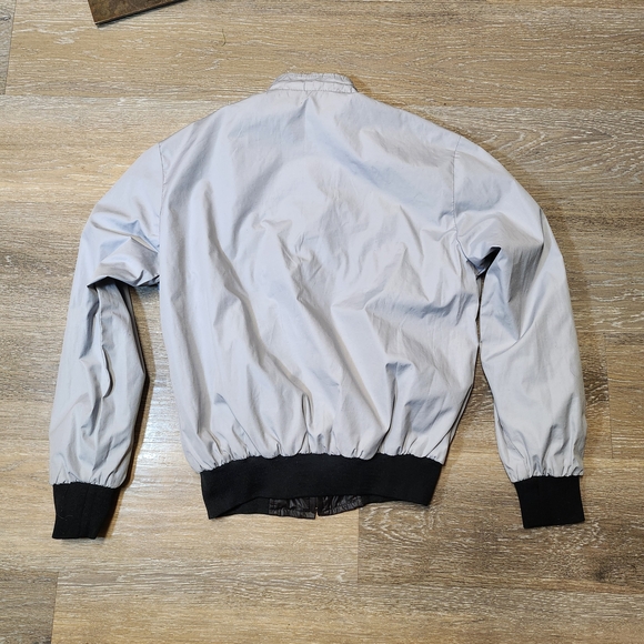 Vintage 90s Reversible Black/white Bomber Jacket with Orange Trim. Formula Gp - Picture 11 of 11